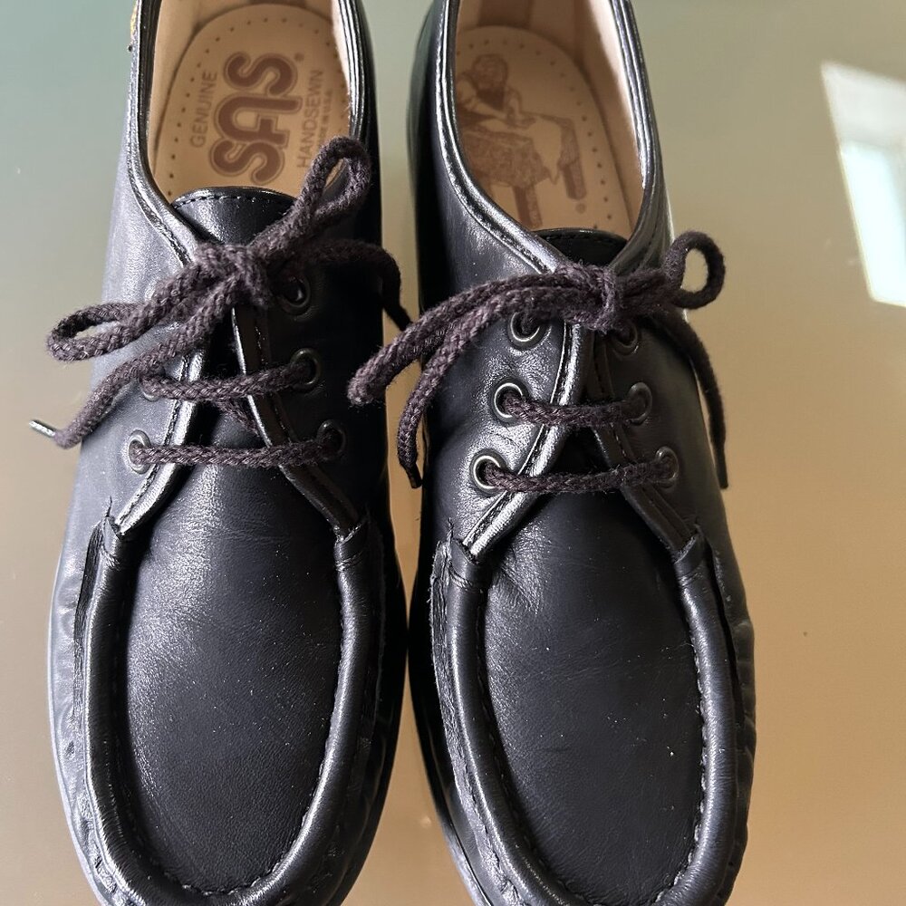 SAS Comfort Shoes - Siesta Black 6S (6 Slim)